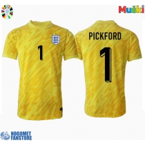 Engleska Jordan Pickford #1 Golmanski Gostujuci Dres EP 2024 Kratak Rukav